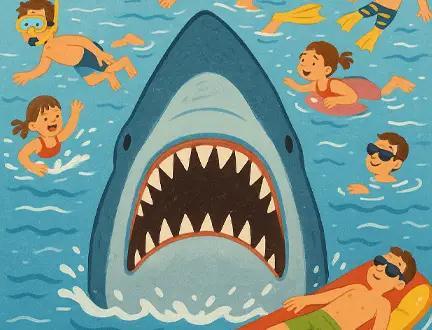 Open Letter to Beachgoers: Congratulations on 50 Years of Ignoring Obvious Shark Warnings by Bruce the Shark (Yes, I have a name–it’s Bruce. Look it up.) – Weekly Humorist